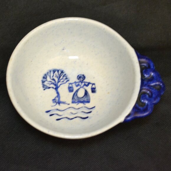Pair Of Metlox Pottery Vintage Soup Bowls Poppytrail Pattern Provincial Blue - Picture 2 of 8